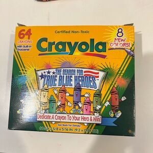 Vintage 1997 Crayola Crayons True Blue Heroes